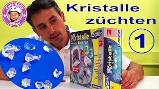 Kristalle selbst züchten Basis Set Galileo Pro7 Clementoni Test Experiment Teil 1  Kinderkanal [upl. by Anemaj]