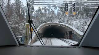 Pendeltåg Bålsta  Stockholm City Vinter [upl. by Hillegass]