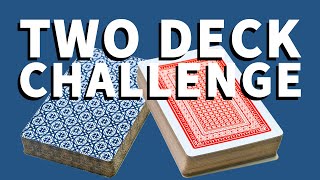 AMAZING Two Deck CARD CHALLENGE Absolute Math Magic 💎 [upl. by Jodi723]