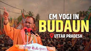 LIVE UP CM Yogi Adityanath Addresses Public Meeting in Budaun Uttar Pradesh  Lok Sabha Polls [upl. by Neleb]