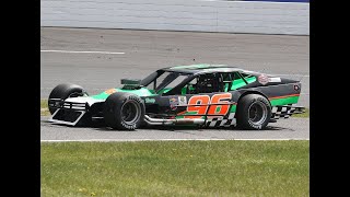 stafford speedway napa championship night Curt Brainard sk modified feature race onboard [upl. by Llehsam]