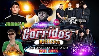 Corridos Belicos Mix Peso Pluma Fuerza Regida Luis R Con Junior H Eslabon Armado  TUMBADOS 2023 [upl. by Terza]