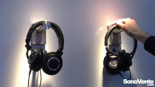 Audio Technica  ATHM50X amp ATHM40X  Musikmesse 2014 [upl. by Eetsud914]