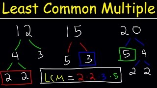 How To Find The LCM of 3 Numbers  Plenty of Examples [upl. by Tnerb972]