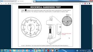 V lab Rockwell hardness test [upl. by Ojaras]