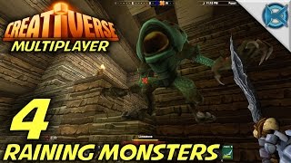 Creativerse Ep 4 quotRaining Monstersquot Multiplayer Lets Play GameplayS2 [upl. by Ialocin]