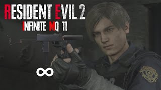 Resident Evil 2 Remake  Infinite MQ 11 with Leon in Hardcore Full Gameplay [upl. by Nelan]