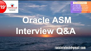 Oracle ASM Interview Question and Answers From Racsinfotech [upl. by Asia]