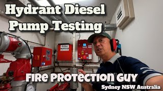 Monthly Fire Diesel Hydrant Pump Testing  Fire System [upl. by Norab]