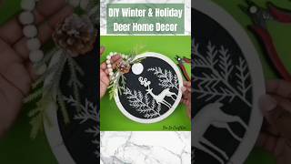 🎄Create This DIY Winter Deer Decor With Dollar Tree Items dollartreediy shesocraftdee shorts [upl. by Oba314]