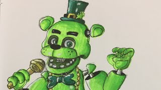 Drawing Shamrock Freddy Fnaf AR Special Delivery [upl. by Renraw]