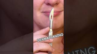 How to DERMAPLANE dermaplaning dermaplaningfacial glassskin glowingskin asmrvideo [upl. by Ariamat951]