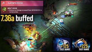 Pudges Flayers Hook Facet 2 Got Buffed in 736a  Pudge Official [upl. by Nolos]