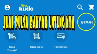 JUAL PULSA UNTUNG BESAR MENGGUNAKAN APLIKASI KUDO [upl. by Ymma]