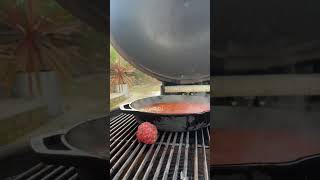 ASMR Spaghetti amp Meatballs on the Bbq [upl. by Ernestus863]