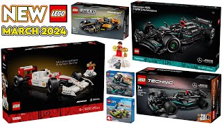 NEW LEGO VEHICLES Formula 1 Technic Icons Speed Champs amp City MARCH 2024 [upl. by Eyeleen]