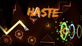 FIRST VICTOR Haste 100  Extreme Demon  Geometry Dash [upl. by Tia]