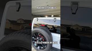 HOW TO JEEP WRANGLER REAR GLASS WINDOW TINT INSTALL windowtint diy [upl. by Nellak]