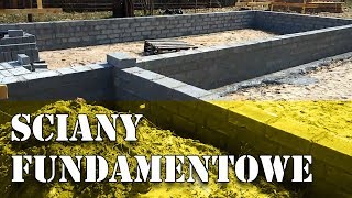 Dom za 100tys  Ściany fundamentowe 7 [upl. by Einahpets718]