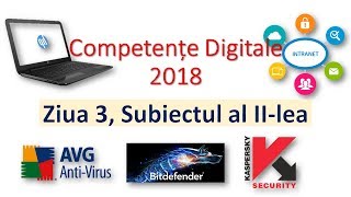 Competente digitale 2018  Ziua 3  Subiectul II [upl. by Eenhat]