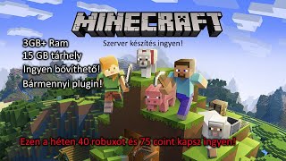 Minecraft szerver készítése ingyen [upl. by Llerruj774]