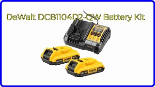 REVIEW 2024 DeWalt DCB1104D2QW Battery Kit ESSENTIAL details [upl. by Kcirdaed801]