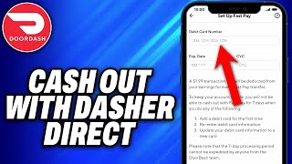 How To Cash Out on Doordash with Dasher Direct Card 2024  Easy Fix [upl. by Arjun]