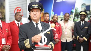 Captain Sokhi retires after 28 years at Kenya Airways [upl. by Shirley320]