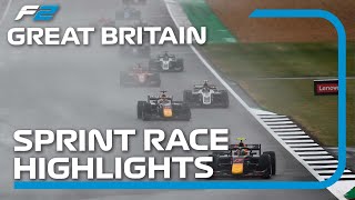 F2 Sprint Race Highlights  2022 British Grand Prix [upl. by Ydnim289]