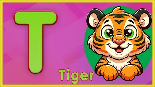 Letter T  Tiger Tree Tomato Truck amp Tooth  Learn the Letter T [upl. by Prissie]