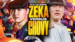 ZEKA VS CHOVY  GENG VS HLE  CAEDREL [upl. by Girardo]