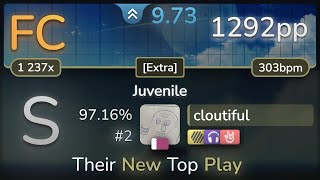 Banned 97⭐ cloutiful  technoplanet  Juvenile Extra HDNCHR 9716 FC 2  1292pp  osu [upl. by Marla]