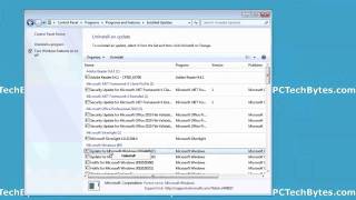 How To Uninstall Windows Updates [upl. by Neukam]