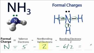 Calculating NH3 Formal Charges Calculating Formal Charges for NH3 Ammonia [upl. by Nylarad]