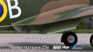 Hawker Hurricane 25e BNF amp PNP by Eflite [upl. by Kraska]