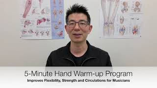 5 min RealTime Hand Warm Up Program for guitarists and musicians [upl. by Schoenburg]