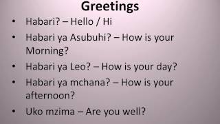 5 Swahili  Learning through songs  Malaika Song [upl. by Wernher]