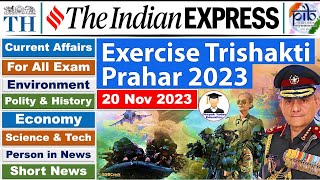 20 November 2023 Indian Express Newspaper Analysis  Daily Current Affairs  The Hindu Analysis [upl. by Alford633]