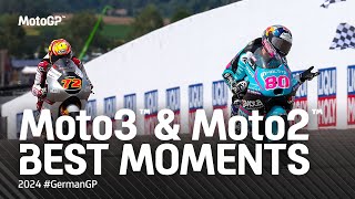 Moto3™ amp Moto2™ Best Moments ⚔️  2024 GermanGP [upl. by Filippa]