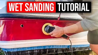 How to Wet Sand a Boat Properly ⛵️ Remove Fiberglass Oxidation amp Restore Faded Gelcoat [upl. by Suiravat390]