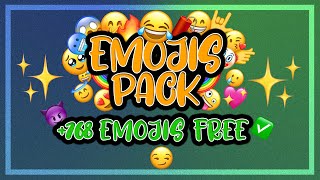 iOS EMOJI PACK PNG FREE  GFX 2024 [upl. by Bent]