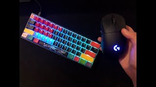 Ducky One 2 Mini Cherry MX Red  Fortnite Competitive Gameplay HANDCAM  Fortnite Battle Royale [upl. by Akcirahs120]