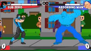 SUBZERO VS ABSORBING MAN  EPIC BATTLE [upl. by Warenne]