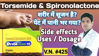 Torsemide amp spironolactone tablets dytor plus 10  Dytor plus 10  Dytor plus 10 uses in hindi [upl. by Nsaj]