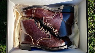 UNBOXING VIBERG 2040 Service Boots in Brown Oiled Shinki Horsebutt [upl. by Blaise242]