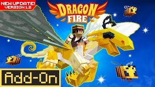 Minecraft Dragonfire Addons Newest Dragon New Content and more in Version 12 [upl. by Bacon942]