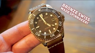 Spinnaker Tesei Dive Watch Review  Spinnakers First Bronze Swiss Made Watch [upl. by Iren890]