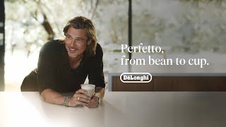 RU  DeLonghi  Coffee  Perfetto from bean to cup  Brad Pitt x De’Longhi global Campaign  30quot [upl. by Nnylkcaj700]