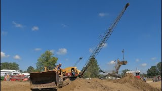 DROTT International TD9 Loader Alongside Draglines at the 57th TriState Show in Portland IN 2022 [upl. by Fenn171]