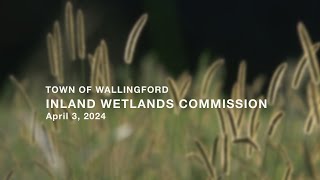 Inland Wetlands amp Watercourses Commission  Regular Meeting  April 3 2024 [upl. by Ainerol]